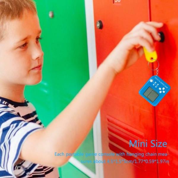 Retro Mini Pocket Educational Block Game Keyring