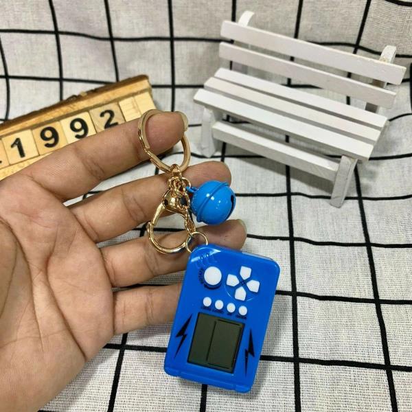 Retro Mini Pocket Educational Block Game Keyring