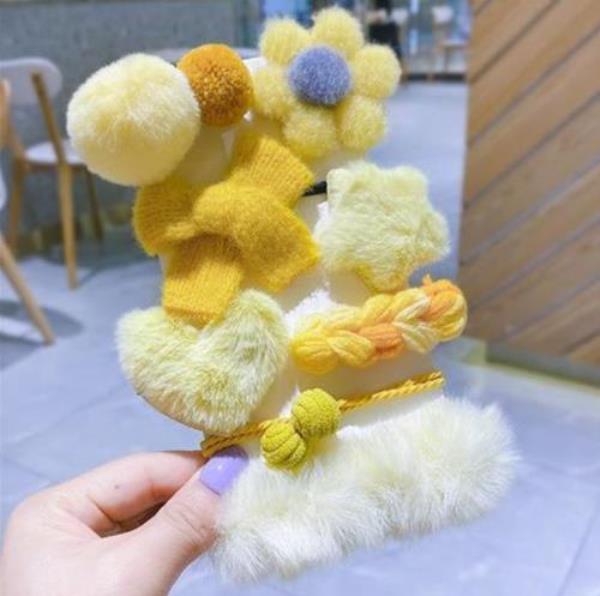 Fluffy Fur Winter Hair Clip