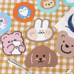 Heat Resistance Anti Slippery Cartoon Ceramic Absorbent Coasters