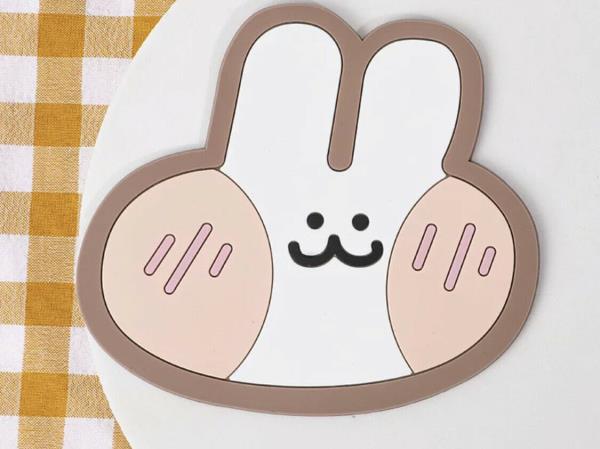 2 Pieces Cute Cartoon Silicone Cup Coaster