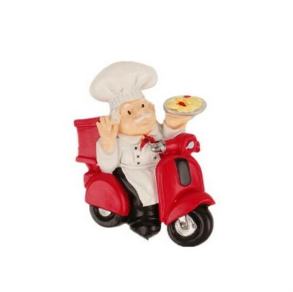 3D Resin Chef Cook Fridge Magnet