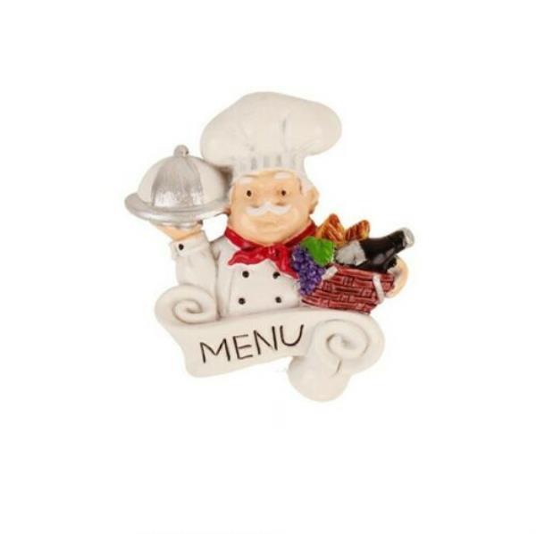 3D Resin Chef Cook Fridge Magnet