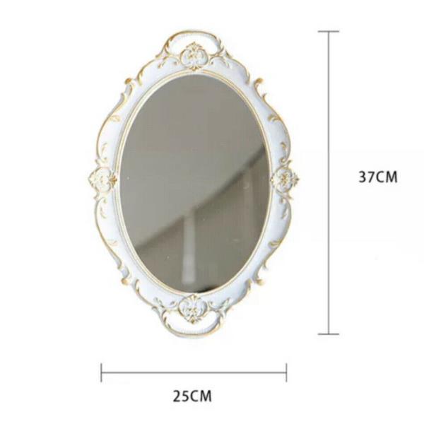 Retro Vintage Gold White Mirror Perfume Novelty Tray