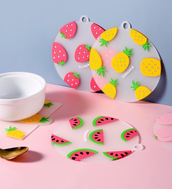 Candy Fruit Patterned Heat Insulation Coaster