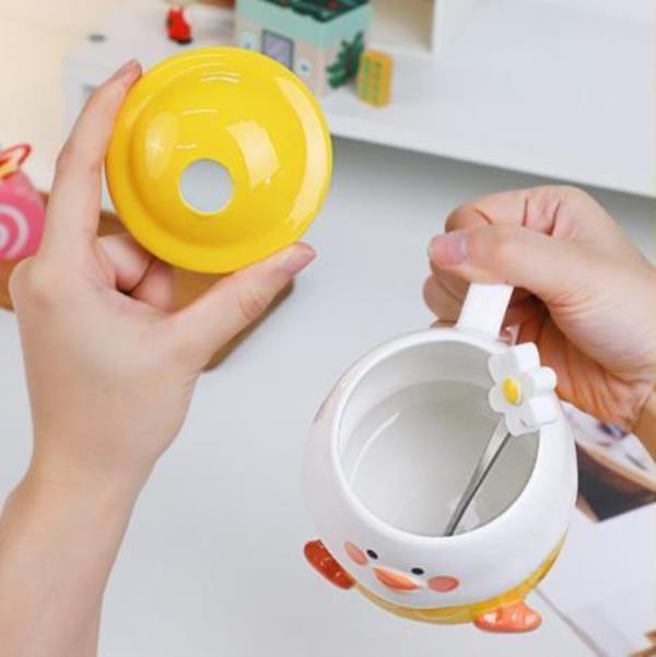 Cute Cartoon Duck Ceramic Drinking Mug