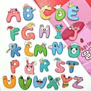 8 Cartoon Kids Educational Soft Fridge Magnets