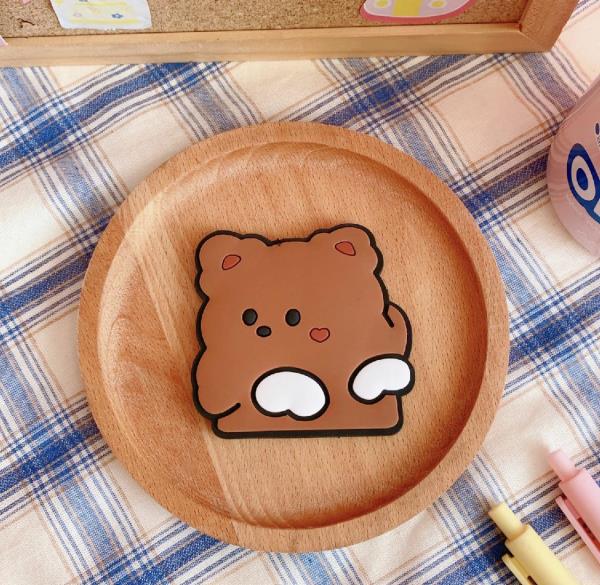 Cartoon Silicon Portable Pocket Mirror