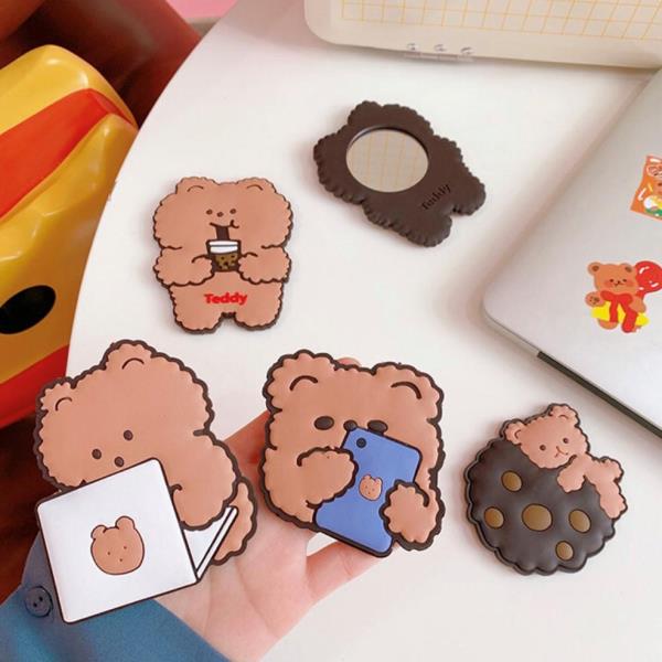 Cartoon Silicon Portable Pocket Mirror