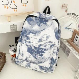 Black Drawstring Travel Sport Canvas Backpack