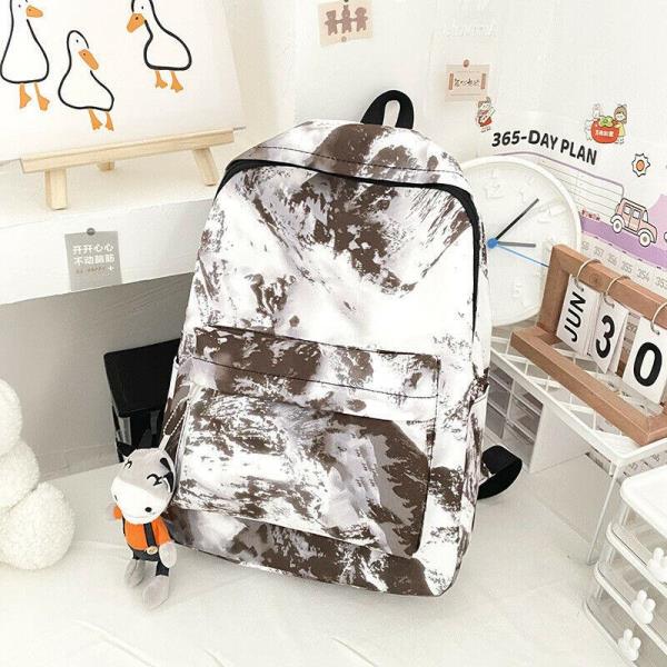 Tie Dye Graffiti Canvas School Travel Backpack