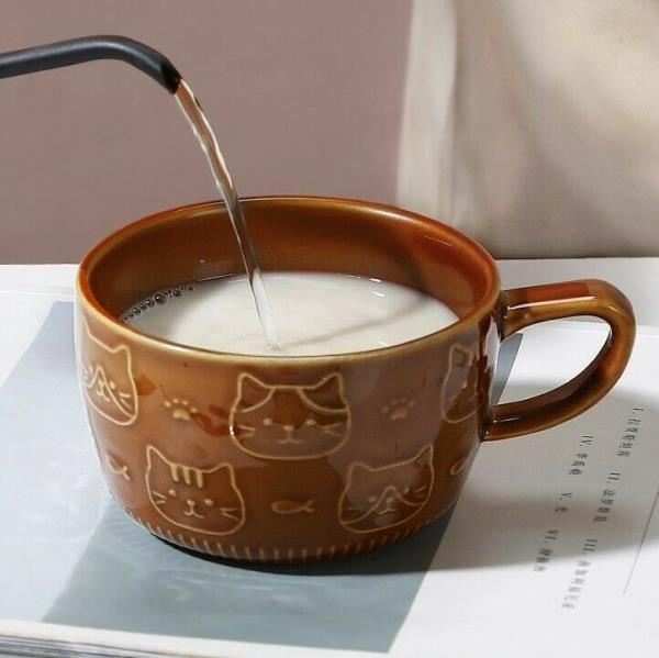 Cartoon Cat Porcelain Ceramic Drink Mug