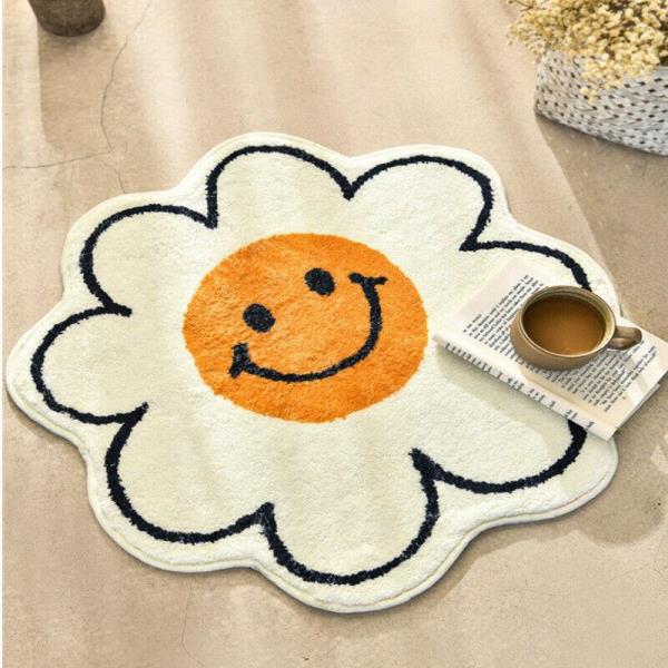 Large Cartoon Faux Cashmere Soft Rug