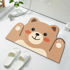 Cartoon Mud Scraper Microfibre Anti Slippery Welcome Doormat