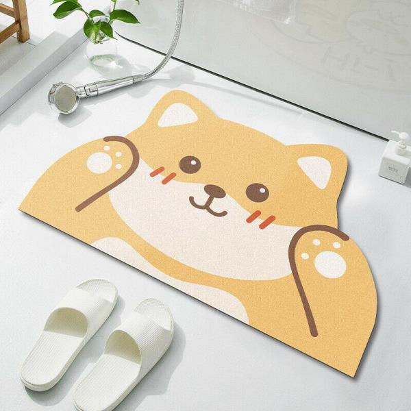 Cartoon Animal Soft Diatom Mud Non Slip Bathroom Mat