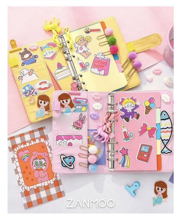 Cartoon Diary Journal Notebook Set