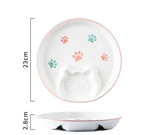 3D Cat Sauce Dish Ceramic Plate