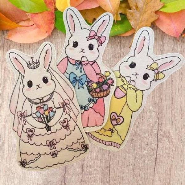 Cartoon Thick Fur Princess Rabbit Floor Rug