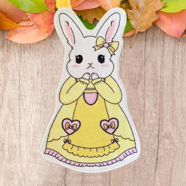 Cartoon Thick Fur Princess Rabbit Floor Rug