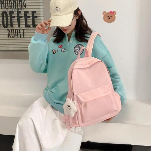 Candy Colour Durable School Backpack