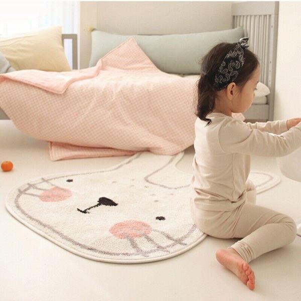 Large Cartoon Rabbit Floor Rug