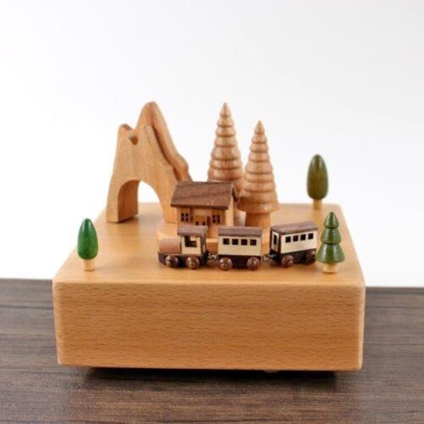 Moving Training Wooden Music Box