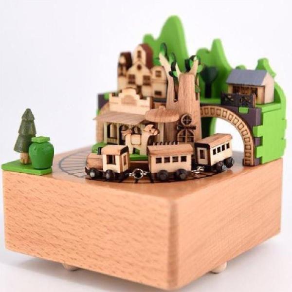 Moving Training Wooden Music Box