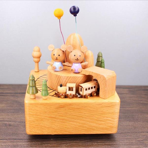 Moving Training Wooden Music Box