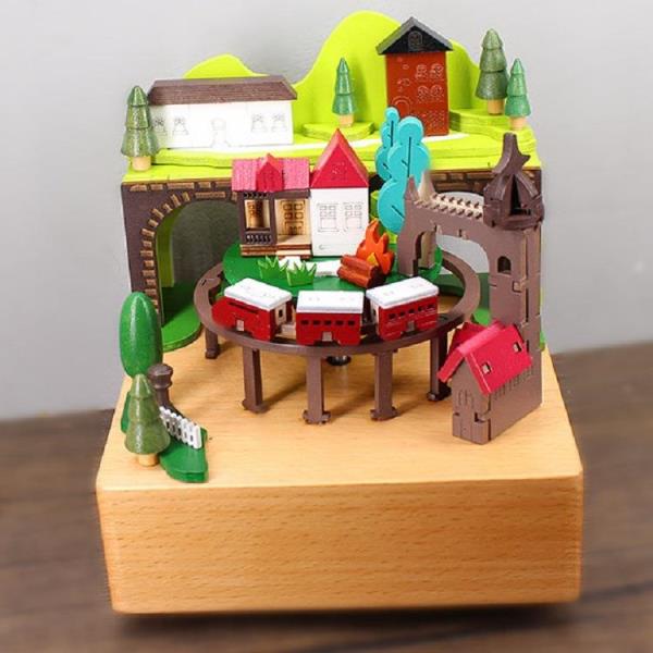 Moving Training Wooden Music Box