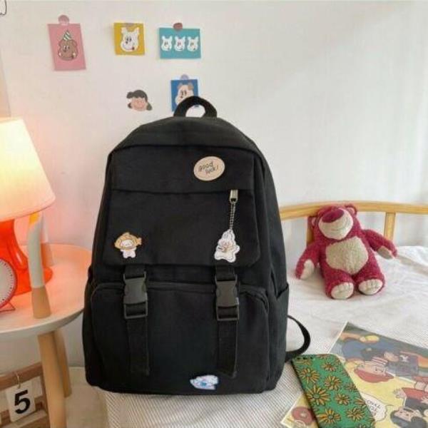 Canvas Durable School Casual Multi Pockets Backpack