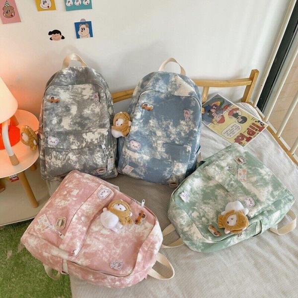 Large Canvas Tie Dye Backpack