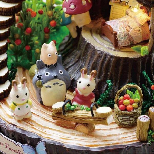 DIY Totoro Handmade Rotating Music Box Dollhouse