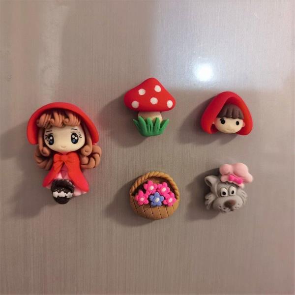 5 Little Red Riding Hood Fridge Magnets