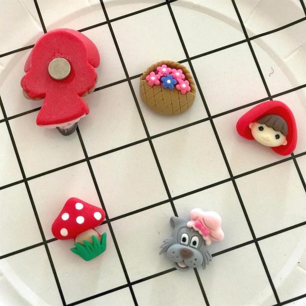 5 Little Red Riding Hood Fridge Magnets