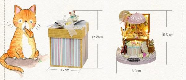 Cutebee Candy Cat DIY Miniature Dollhouse