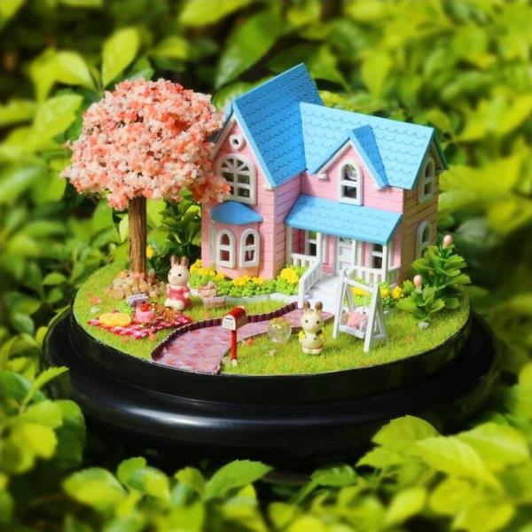 Cutebee Cherry Blossoms DIY Music Miniature Dollhouse