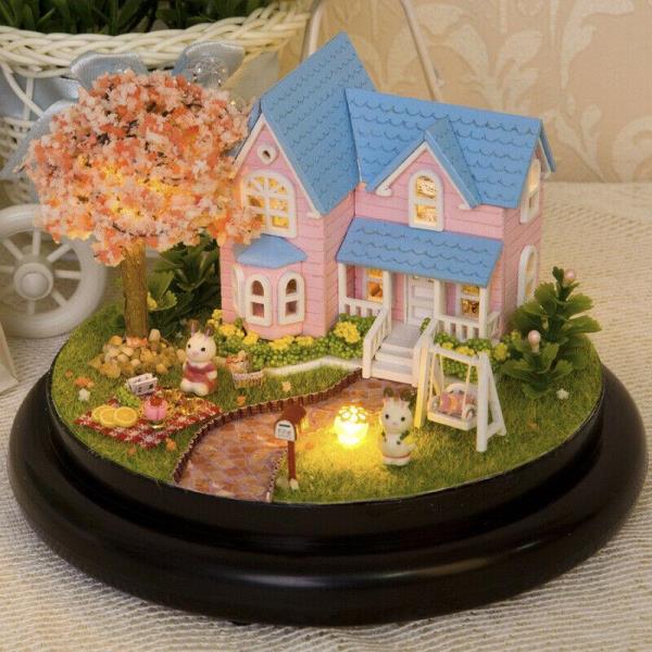 Cutebee Cherry Blossoms DIY Music Miniature Dollhouse