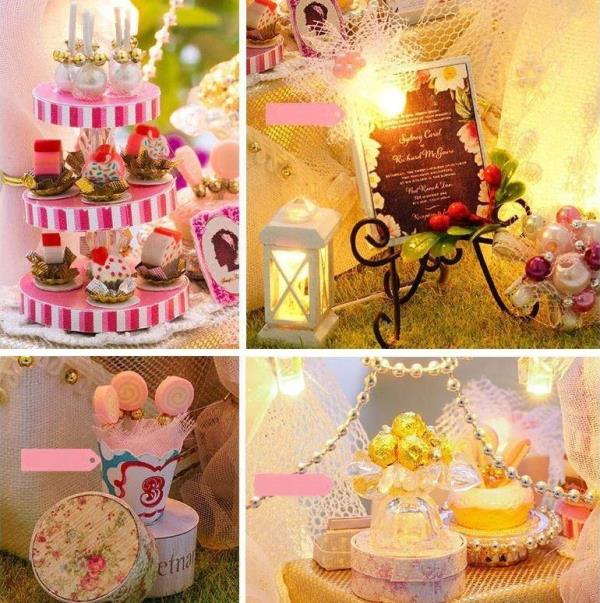 Cutebee Love Wedding Dress DIY Miniature Dollhouse