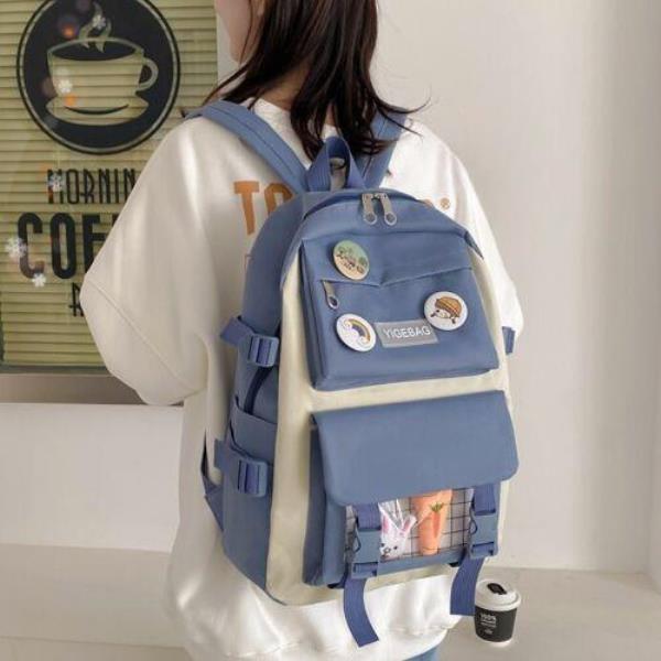 4 Pcs Durable Candy School Backpack Set