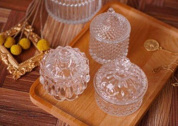 Retro Vintage European Glass Jar Organiser