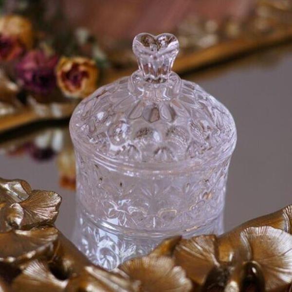 Retro Vintage European Glass Jar Organiser