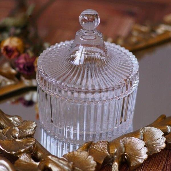 Retro Vintage European Glass Jar Organiser