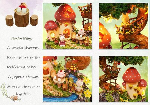 Cutebee Garden Diary DIY Miniature Dollhouse