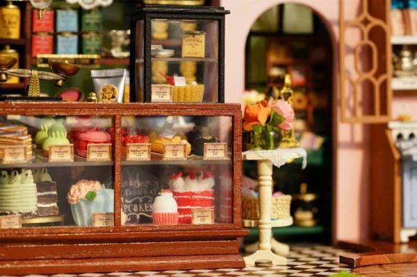 CuteBee Rose Garden Tea House DIY Miniature Dollhouse