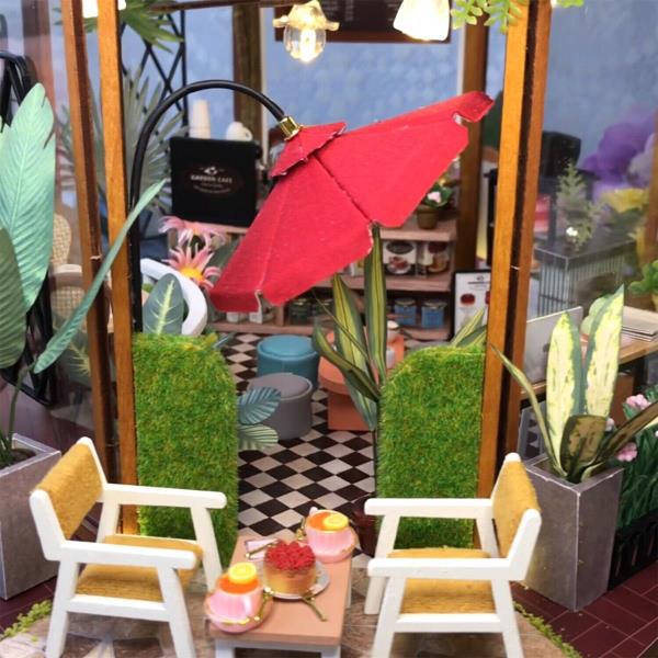 CuteBee Garden Cafe Coffee House DIY Miniature Dollhouse