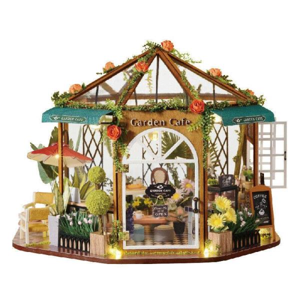 CuteBee Garden Cafe Coffee House DIY Miniature Dollhouse