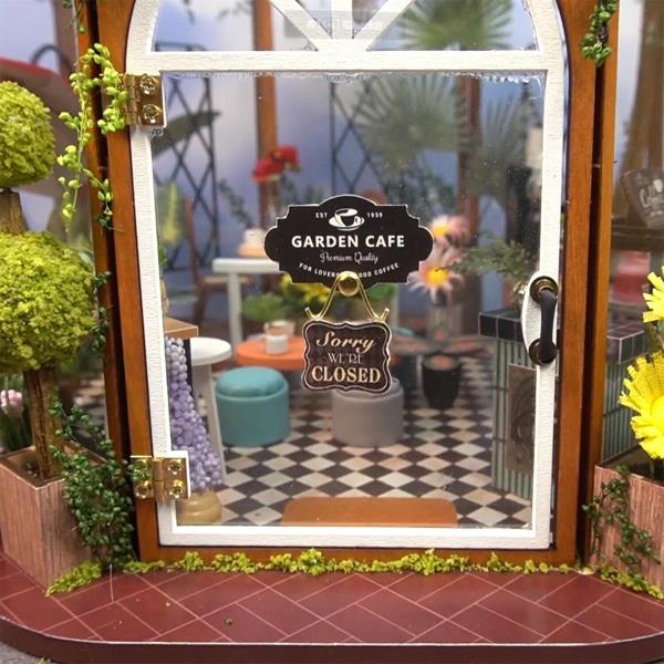 CuteBee Garden Cafe Coffee House DIY Miniature Dollhouse