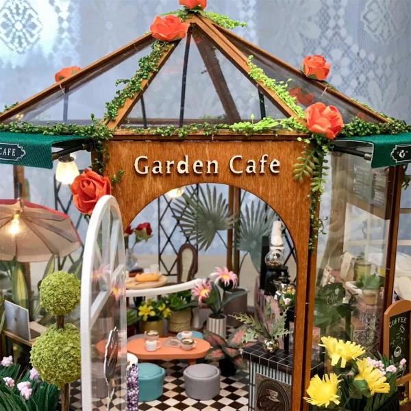 CuteBee Garden Cafe Coffee House DIY Miniature Dollhouse