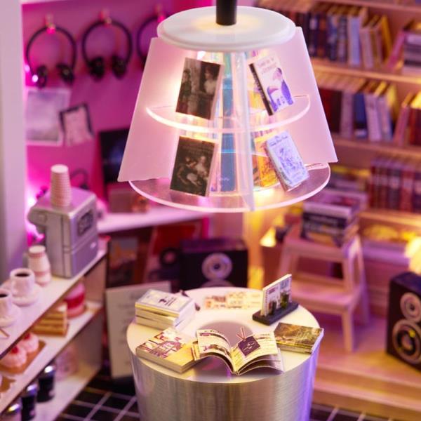 CuteBee Book Cafe House DIY Miniature Dollhouse