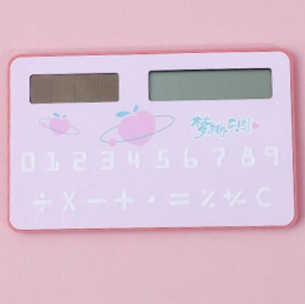 Cute Cartoon Thin 8 Digit Solar Calculator